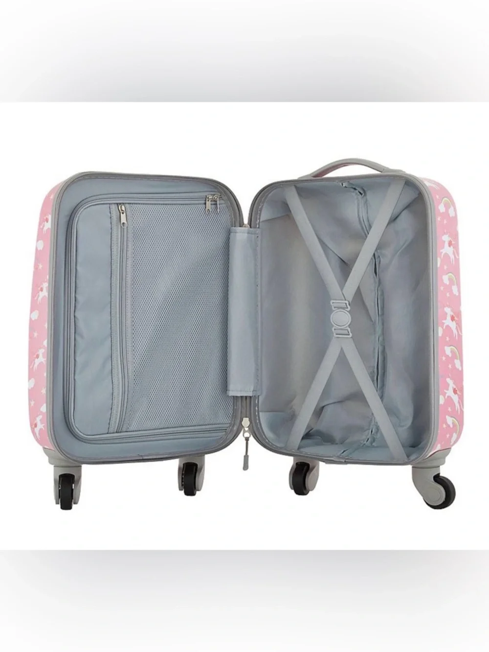 Travelers Club Kids 5-Piece Pink Unicorn & Rainbows Travel Set - NIB